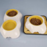 Egg Yolk Single Bowl Double Bowl Feeding Bowl Drinking Water Bowl Dog Bowl Cat Bowl High Quality