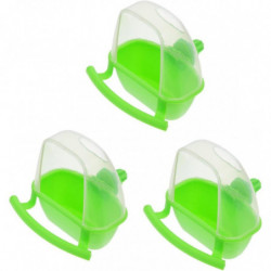 3pcs Bird Food Box Bird Food Container Bird House Bird Cage Plastic Cups Bird Water Feeder Bird Feeder Small [...]
