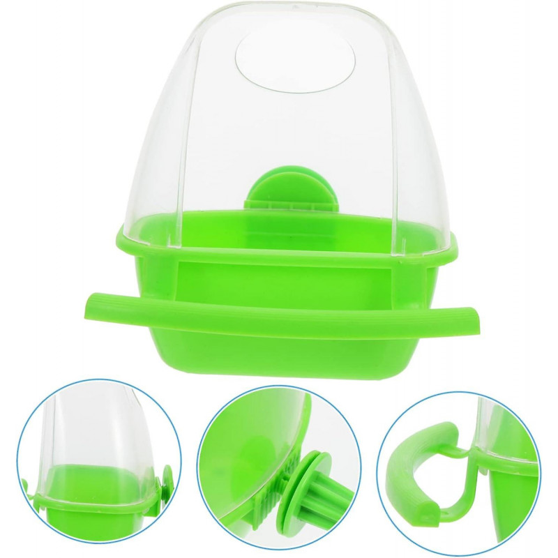 3pcs Bird Food Box Bird Food Container Bird House Bird Cage Plastic Cups Bird Water Feeder Bird Feeder Small [...]