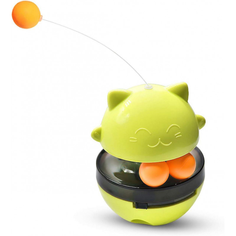 Distributeur de nourriture pour chat, balle de chat interactive, balle de chat 4 en 1, jouet distributeur de [...]