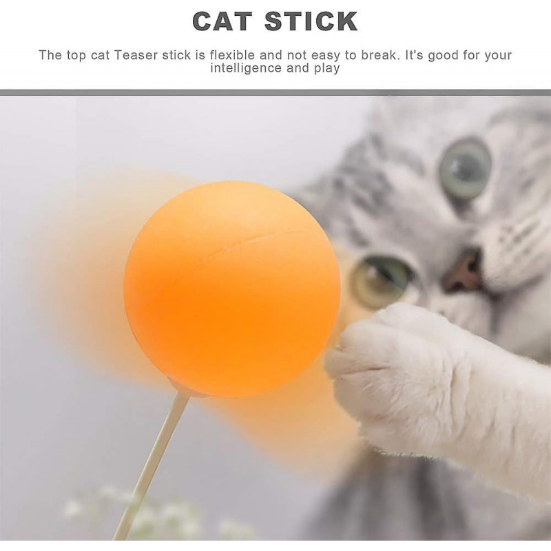 Distributeur de nourriture pour chat, balle de chat interactive, balle de chat 4 en 1, jouet distributeur de [...]