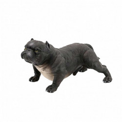 Bully Dog Ornament Realistic Pitbull Figurine Educational Toy Durable Animal Ornament for Kids Gift