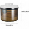 New Travel Recipe Dispenser, Portable Milk Powder Dispenser Container, Mechanical Silicone Sealed Jar