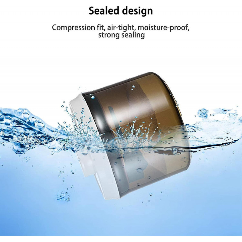 New Travel Recipe Dispenser, Portable Milk Powder Dispenser Container, Mechanical Silicone Sealed Jar