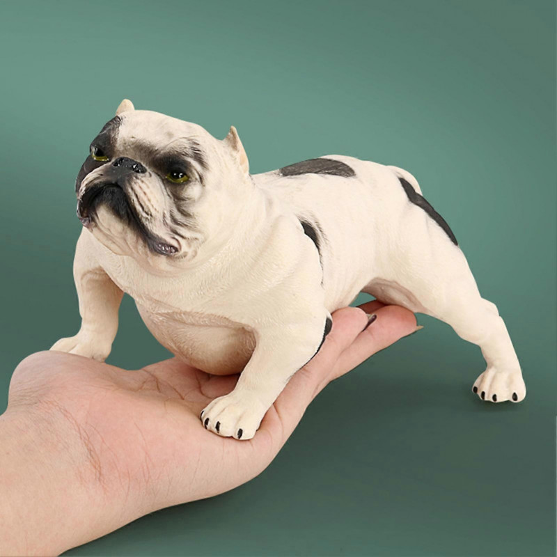 Bully Dog Ornament Realistic Pitbull Figurine Educational Toy Durable Animal Ornament for Kids Gift