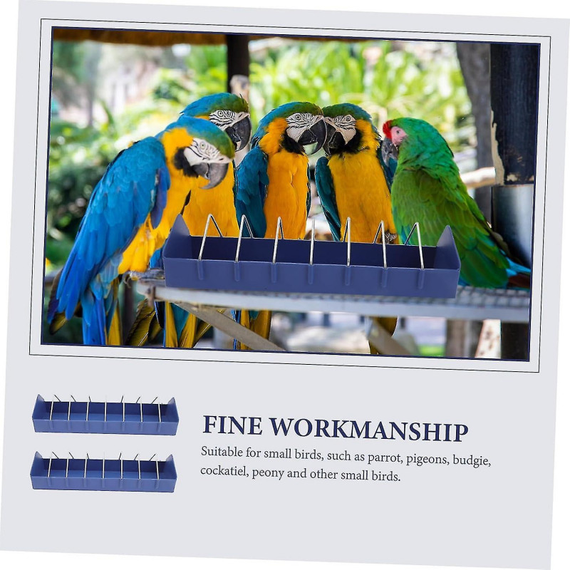 2pcs Pigeon Trough Food Containers Grand Container Containers pour Food Bird Feeder Plastic Feeding Tray Parrots [...]