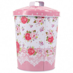 European Style Storage Bucket With Lid Candy Storage Bucket Snack Bucket Tinplate Box(3L) European Style Storage Bucket With Lid Candy Storage Bucket Snack Bucket Tinplate Box(3L)