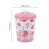 European Style Storage Bucket With Lid Candy Storage Bucket Snack Bucket Tinplate Box(3L)