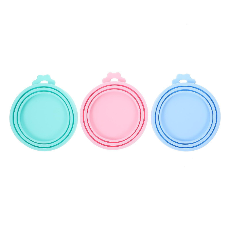 3 Pcs Reusable Pet Food Can Lids Pet Food Tin Covers Dog Food Can Covers Lids Pet Food Can Covers