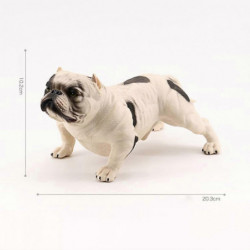 Bully Dog Ornament Realistic Pitbull Figurine Educational Toy Durable Animal Ornament for Kids Gift