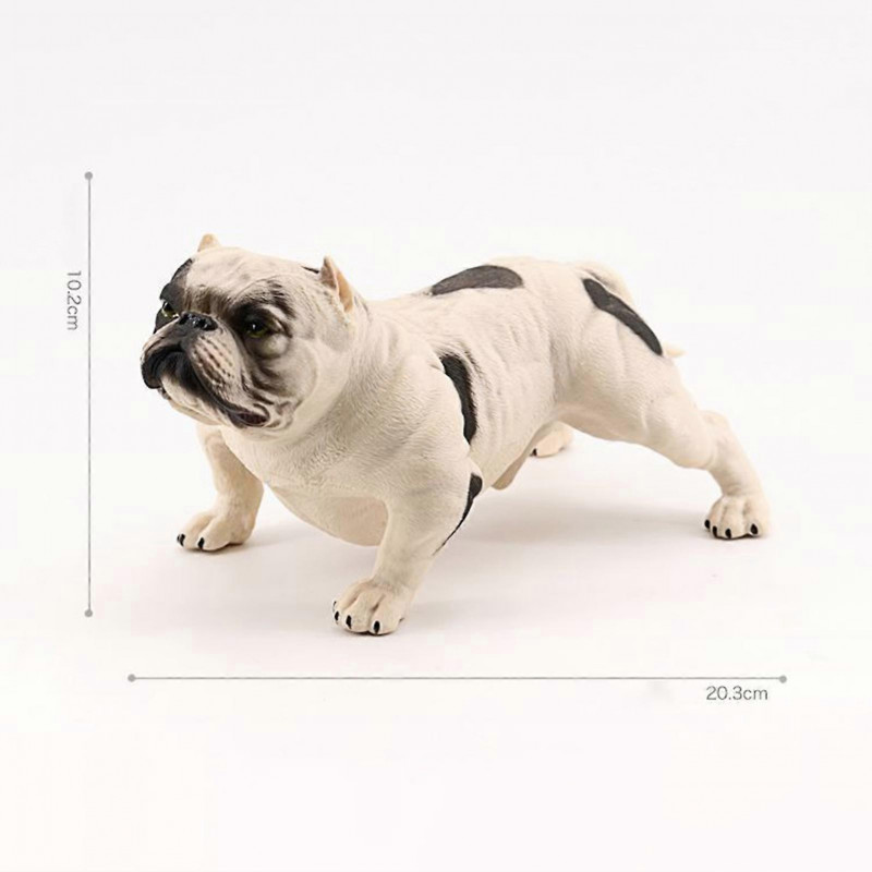 Bully Dog Ornament Realistic Pitbull Figurine Educational Toy Durable Animal Ornament for Kids Gift