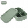 Portable Food Container Fresh Keeping Sealed Box Rectangular Storage Box Practical Storage Box(720ml) Light Green