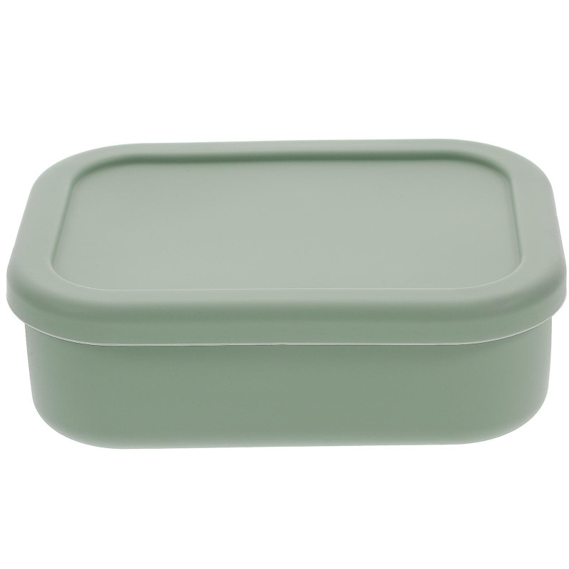 Portable Food Container Fresh Keeping Sealed Box Rectangular Storage Box Practical Storage Box(720ml) Light Green