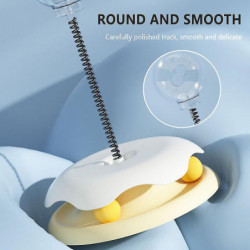 Cat Spring Teaser With Transparent Food Storage Ball Durable Bite Resistant Cat Toy Pet Cat Supplies Cat Spring Teaser With Transparent Food Storage Ball Durable Bite Resistant Cat Toy Pet Cat Supplies