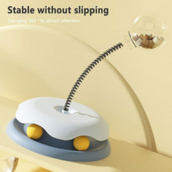 Cat Spring Teaser With Transparent Food Storage Ball Durable Bite Resistant Cat Toy Pet Cat Supplies Cat Spring Teaser With Transparent Food Storage Ball Durable Bite Resistant Cat Toy Pet Cat Supplies