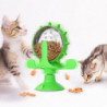 Pet Feeder Leak Food Cat Dog Toys Interactive Windmill Spinning Toy for Small Dogs Funny Rotating Turntable Slow (D-V2)