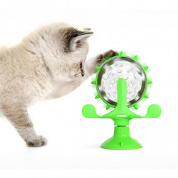 Pet Feeder Leak Food Cat Dog Toys Interactive Windmill Spinning Toy for Small Dogs Funny Rotating Turntable Slow (D-V2) Pet Feeder Leak Food Cat Dog Toys Interactive Windmill Spinning Toy for Small Dogs Funny Rotating Turntable Slow (D-V2)