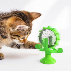 Pet Feeder Leak Food Cat Dog Toys Interactive Windmill Spinning Toy for Small Dogs Funny Rotating Turntable Slow (D-V2) Pet Feeder Leak Food Cat Dog Toys Interactive Windmill Spinning Toy for Small Dogs Funny Rotating Turntable Slow (D-V2)