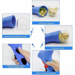 Pet Treat Launcher Shooter Dog Food Catapult Puppy Snack Feeder Dispenser Pet Training Toys Interactive Toys Pet Treat Launcher Shooter Dog Food Catapult Puppy Snack Feeder Dispenser Pet Training Toys Interactive Toys