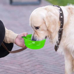 2pc Portable Dog Water Bottle Dog Travel Water Food Bottle330ml Water+280ml Food Leakproof Outdoor Drinking Cup [...]