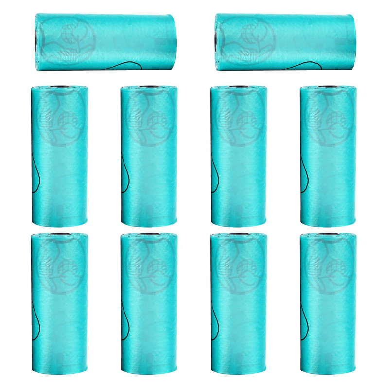 10Pcs Pet Waste Bag Tear-resistant Dog Poop Bags Leak-proof Biodegradable Pet Trash Bags for Home Outdoor Travel