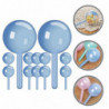 12pcs Adorable Lollipop Shape Storage Holder Household Diy Handcraft Wrapping Container