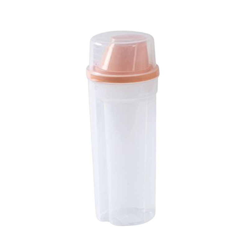 Sealed Cereal Container Food Dispenser Rice Storage Bin For Sugar Cereal Pink Large