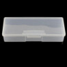 2 Pieces Pp Transparent With Lid Storage Box Collection Container