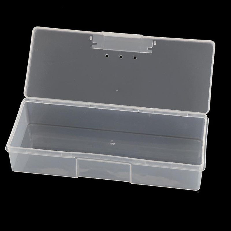 2 Pieces Pp Transparent With Lid Storage Box Collection Container
