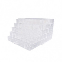 Boîte de rangement en plastique transparent Conteneur multifonction étanche à la poussière pour salle de bain 5 pneus Boîte de rangement en plastique transparent Conteneur multifonction étanche à la poussière pour salle de bain 5 pneus