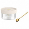 Glass Storage Jar Container With Scale Organization Jar For Sugar Coffee 100ml With Spoon