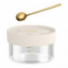 Glass Storage Jar Container With Scale Organization Jar For Sugar Coffee 100ml With Spoon