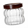 Storage Jar With Airtight Lid Transparent Food Storage Canisters For Kitchen 340ml Vertical