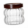 Storage Jar With Airtight Lid Transparent Food Storage Canisters For Kitchen 340ml Vertical