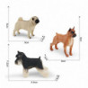 Simulated Animal Model Dog Figurine Good Detail Realistic Solid Husky Retriever Bulldog Cake Toppers School [...]
