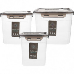 3pcs Kitchen Food Container Cereals Grains Storage Box Reusable Fruit Saver Box Snack Holder 3pcs Kitchen Food Container Cereals Grains Storage Box Reusable Fruit Saver Box Snack Holder