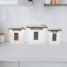 3pcs Kitchen Food Container Cereals Grains Storage Box Reusable Fruit Saver Box Snack Holder