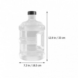 Seau de stockage d’eau épaissir transparent Cruche d’eau minérale de grande capacité avec poignée Seau de stockage d’eau épaissir transparent Cruche d’eau minérale de grande capacité avec poignée