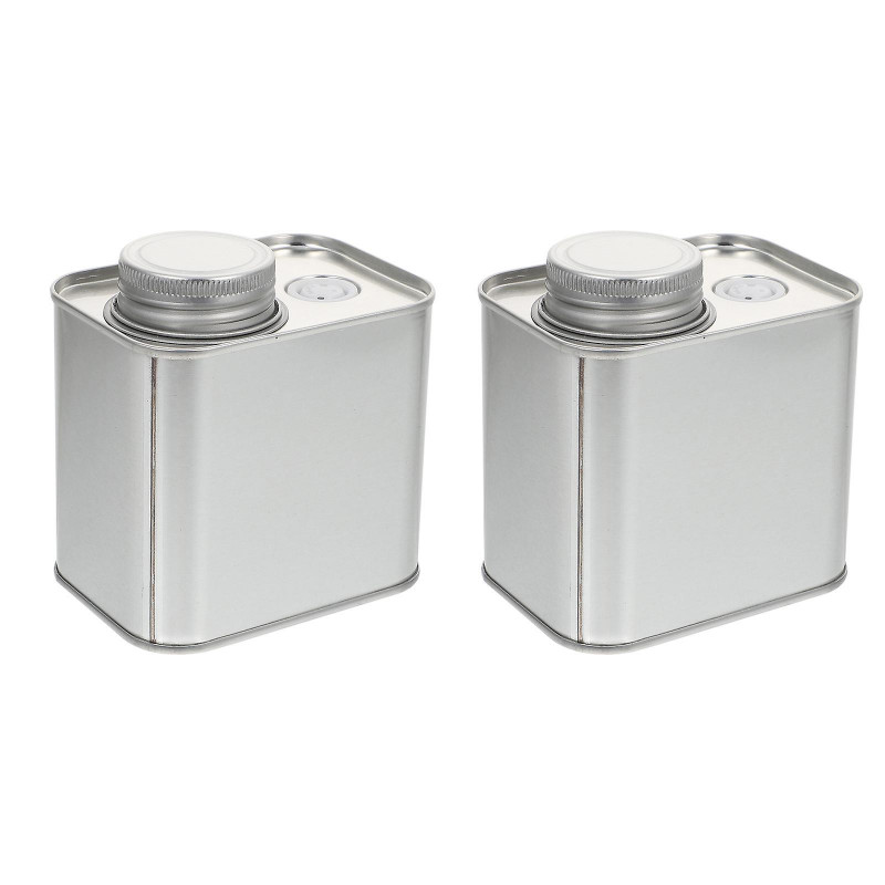 2 Pcs Coffee Airtight Container Metal Tea Storage Can Metal Tea Tins Metal Tin Container Tinplate Coffee Tins