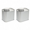 2 Pcs Coffee Airtight Container Metal Tea Storage Can Metal Tea Tins Metal Tin Container Tinplate Coffee Tins