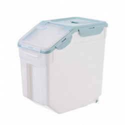 Pet Food Container Moisture Proof Dustproof Dry Food Bucket Storage Case Containers Size S (Nordic Blue) Pet Food Container Moisture Proof Dustproof Dry Food Bucket Storage Case Containers Size S (Nordic Blue)