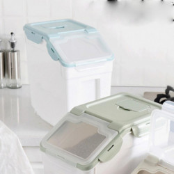 Pet Food Container Moisture Proof Dustproof Dry Food Bucket Storage Case Containers Size S (Nordic Blue) Pet Food Container Moisture Proof Dustproof Dry Food Bucket Storage Case Containers Size S (Nordic Blue)