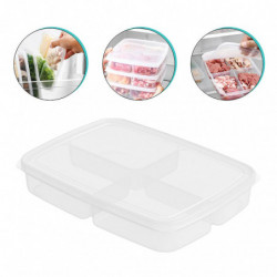 2pcs Fridge Fresh-keeping Container Food Storage Organizer Divided Bin with Lid 2pcs Fridge Fresh-keeping Container Food Storage Organizer Divided Bin with Lid