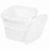 Plastic Bucket with Handle and Lid Reusable Water Bucket Container Portable Bucket (1L)