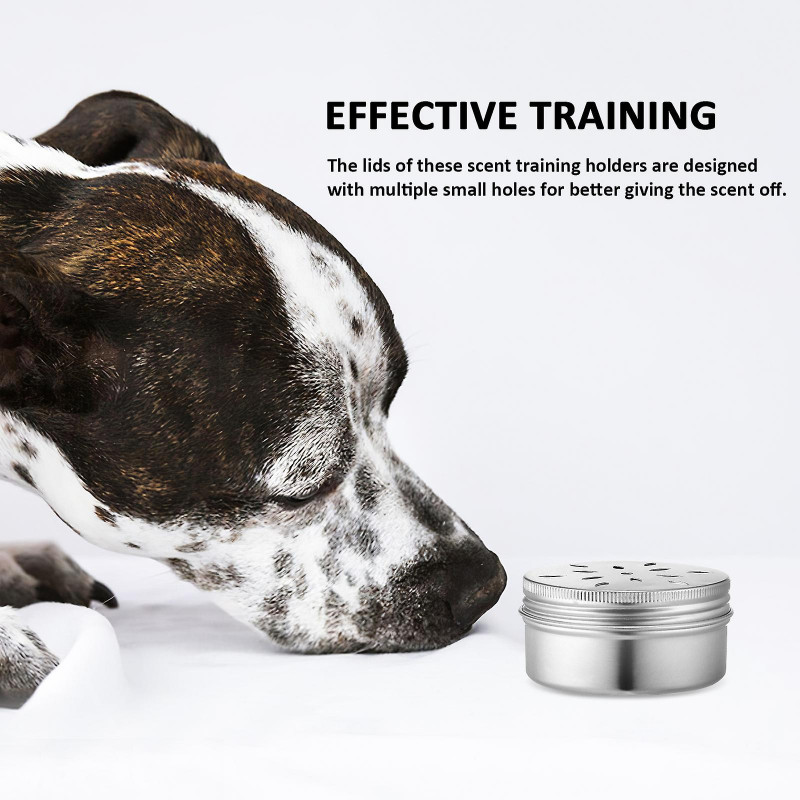 1 Set Training Dog Scent Holders Storage Cans Dog Scent Training Containers with Magnetic Dots