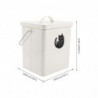 1 Set of Cat Food Bucket Household Dog Food Box Convenient Cat Snack Bucket Dog Snack Bin with Scoop White