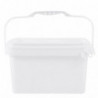 Painting Bucket Paints Container with Cover and Handle Painting Varnish Storage Bucket White