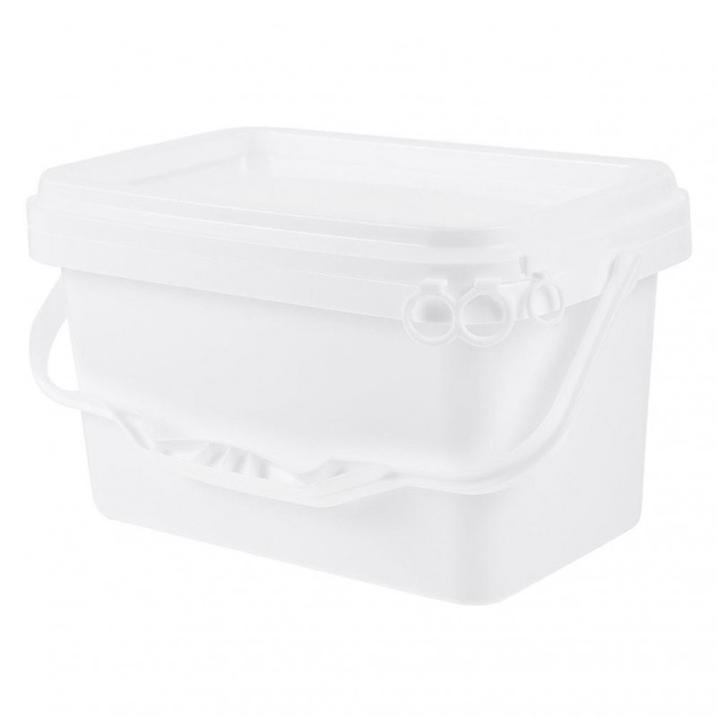 Painting Bucket Paints Container with Cover and Handle Painting Varnish Storage Bucket White