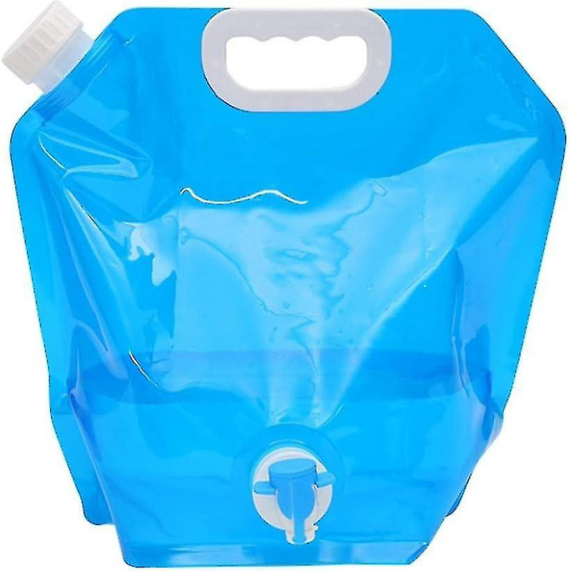 Water Storage Bag Foldable Bag 10l Large Capacity With Valve Food Grade Portable No Leakage For Camp