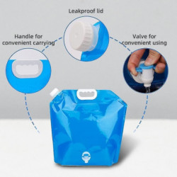 Water Storage Bag Foldable Bag 10l Large Capacity With Valve Food Grade Portable No Leakage For Camp Water Storage Bag Foldable Bag 10l Large Capacity With Valve Food Grade Portable No Leakage For Camp